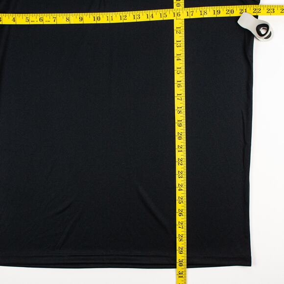 G Gradual Mens Long Sleeve Polo 3-Button Black 100% Polyester New w Tags Large - Picture 9 of 9